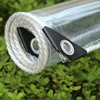Transparant Zeildoek - Waterdicht PVC - Buiten Beschermen - Versterkte Randen - 2x2 Meter - Transparant