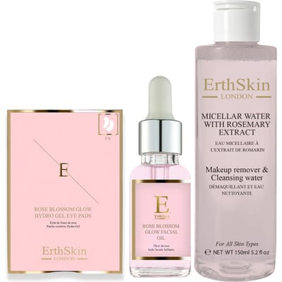 Micellair water met rozemarijnextract 150ml + PINK FLOWER GLOSS FACE GOOD OIL 30ML + PINK FLOWER GLOSS HYDRO-GEL EYE PADS 5 X 2