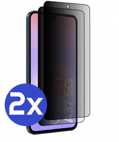ArmorDrop Privacy Screenprotector Geschikt Voor Samsung A37 - Gehard Glas - 2 Stuks