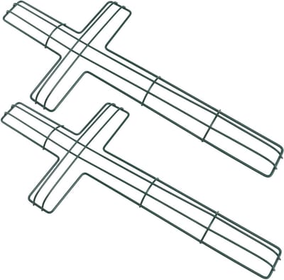 Krans Frames - Kransringen IJzer - Bloemstuk Maken - Kruisvormig Ontwerp - 40x18 cm - Groen