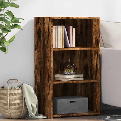 vidaXL - Dressoir - 50x41x93 - cm - bewerkt - hout - gerookt - eikenkleurig