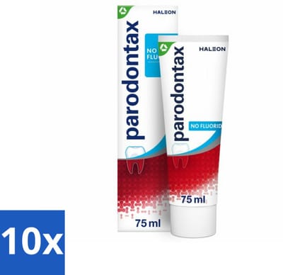 10 x Parodontax – Tandpasta – Zonder Fluoride – 75 ml - Voordeelverpakking - 10 stuks