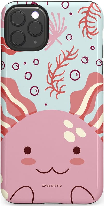 Casetastic Hoesje Geschikt voor Apple iPhone 11 Pro Max - Stijlvolle Beschermende Duo-layer Case - Axolotl knuffels