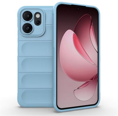 Coverup Hoesje - Geschikt voor OPPO Reno14 F / FS Hoesje - Coverup Hands-On Rugged Back Cover - Lichtblauw