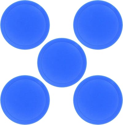 Air Hockey Pucks - Tafelspel Onderdelen - Spel Vervanging - Slijtvast Materiaal - 75 x 6 mm - Blauw