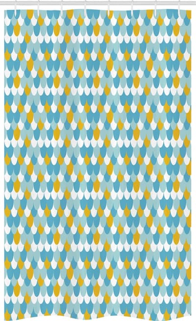 ABAKUHAUS douchegordijn – 120x180 cm – Moderne zeemeermin grafiek, multicolor