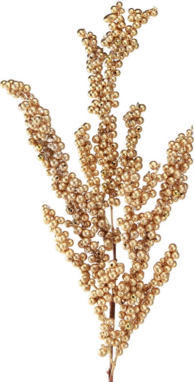 Bessentak met gouden bessen Kersttak 70cm