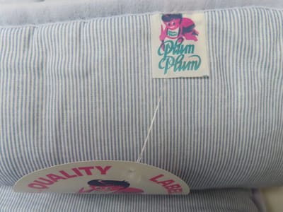 Plum Plum Babygoods - Speelkleed - Dekbed - Donsdeken - Streepje blauw - 130x95