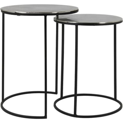 Light & Living bijzettafel thizas Ø40x53.5cm - set van 2