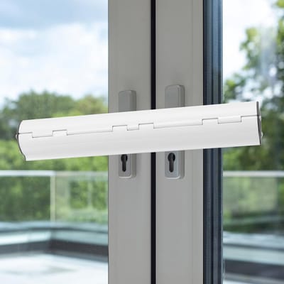 Deurslot Beveiliging - Dubbele Deur Sluiting - Extra Veiligheid - Dubbele Houten Structuur - 90 cm Lengte - Wit