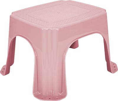 Hega Hogar Keukenkrukje/opstapje - roze - kunststof - L27 x B23 x H21 - anti-slip bovenzijde