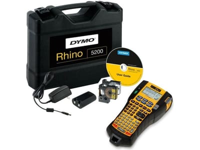 DYMO Rhino 5200 Labelprinter | Industriële labels | Draagbare, robuuste labelprinter voor professionals in laagspanning, elektro en MRO