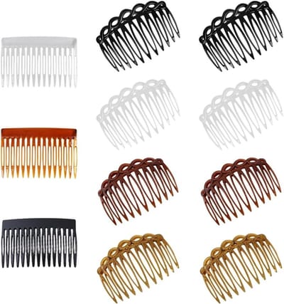 Dailygoods- Haarkam 11 stuks - Franse Haarkammen - Decoratieve Accessoires - Hoofddeksels Dames - Bruidsaccessoires - Hoogwaardig Kunststof - Haaraccessoires