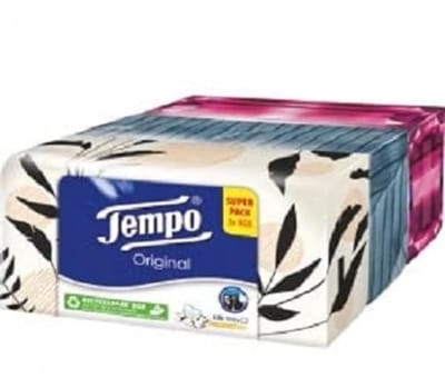 Zakdoeken 4-laags Trio-Box - 300 Stuks in Praktische Doos met Mooi Design