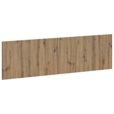 vidaXL - Wandgemonteerd - Hoofdbord - HOORN - Artisanaal - eiken - Bewerkt - hout