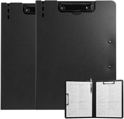 Dailygoods- Klemmbord A4 - Schrijfmap met Deksel - 2 Sterke Klemmen - Lichtgewicht en Duurzaam - Waterdicht - Modern Design