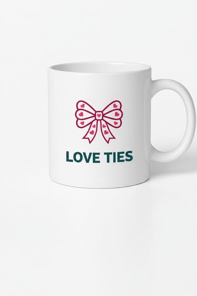 Love Ties Mok met Hartenstrik - Romantisch Cadeau & Valentijnsgeschenk