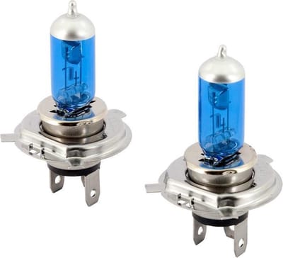 AutoStyle SuperWhite Blauw H4 60-55W/12V/4800K Halogeen Lampen, set à 2 stuks (E13)