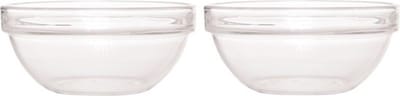Luminarc Salade schaal/slakom van glas - 2x - Dia 20 cm - Schalen en kommen - Keuken accessoires