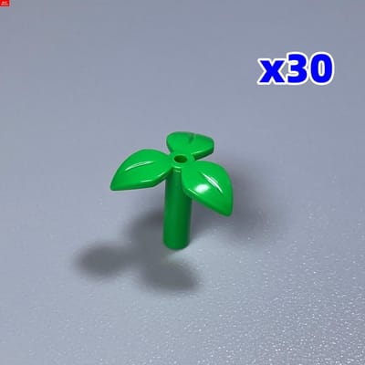 20 stuks/partij MOC Stenen 37695 Plantenstengel Met 3 Bladeren & Bodempin Stad Huis Tuin Bouwstenen Accessoires Kinderspeelgoed
