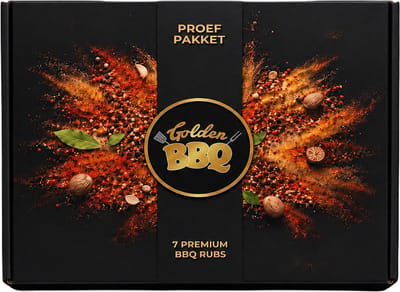 Golden BBQ - Proefpakket BBQ Rubs - Kruidenmixen - 7 verschillende BBQ Rubs - BBQ Cadeau