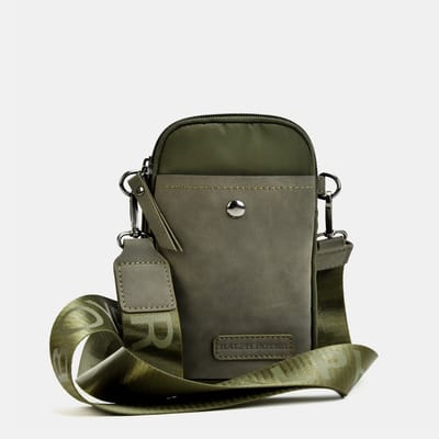 Dames Telefoontasje Groen - Telefoontas Veel Vakken - Dames Schoudertas