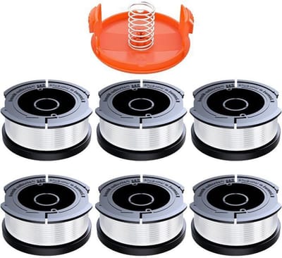 6 rollen maaidraad van 1,65 mm - Geschikt voor Black & Decker (GL-serie)