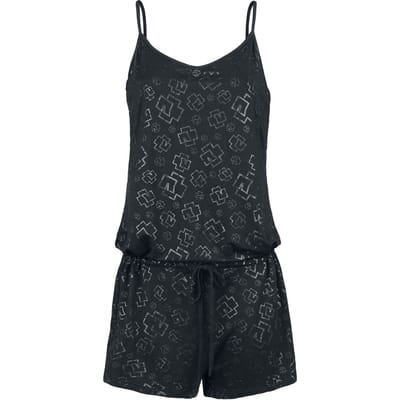 Rammstein Jumpsuit - Logo Jumpsuit - S tot XXL - voor Vrouwen - zwart