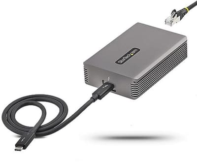 Thunderbolt 3 naar Ethernet Adapter - 10GbE Multi-Gigabit RJ45 Netwerkadapter voor Windows/Mac