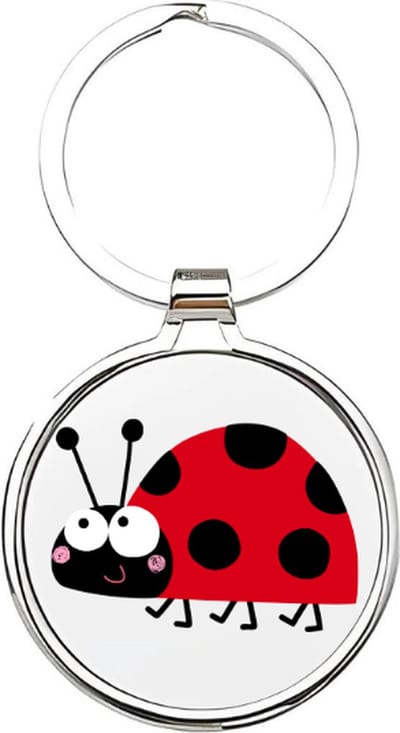 Akyol - Lieveheersbeestje Sleutelhanger - lieveheersbeestje - dierenliefhebbers - Insecten - kever - keverbeestje - dieren - geluksbrenger - coccinellid - cadeau voor dierenliefhebbers - insect - kapoentje - 4 x 7,5 CM