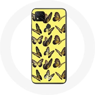 Xiaomi Redmi 9C hoesje Gele vlinders