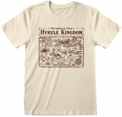 The Legend Of Zelda Map of Hyrule Unisex T-shirt - gebroken wit - XXL