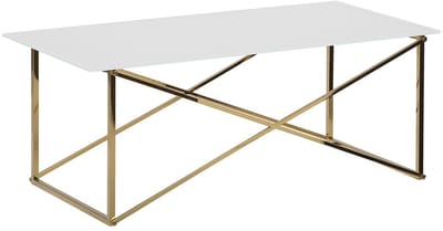 EMPORIA - Salontafel - Wit - Veiligheidsglas