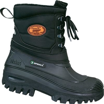 Spirale Gevoerde Laars Met Veters 4832 - Zwart - 45