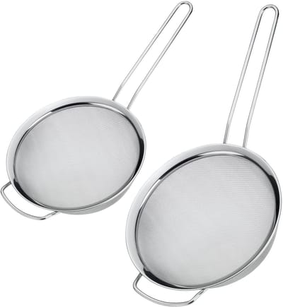 Westmark 2 keukenvergieten met brede rand, Picante, ø 16 cm + ø 20 cm, RVS, zilver, 121622E6
