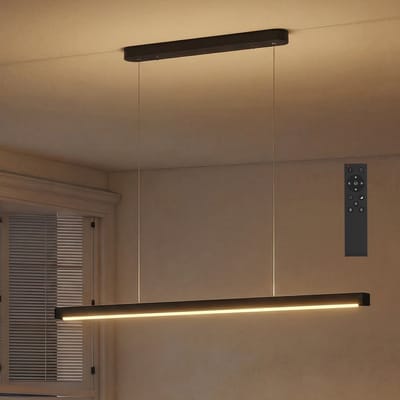 Homcom Hanglamp-Staal, PC-114L x 3,8B x 150H cm-Zwart