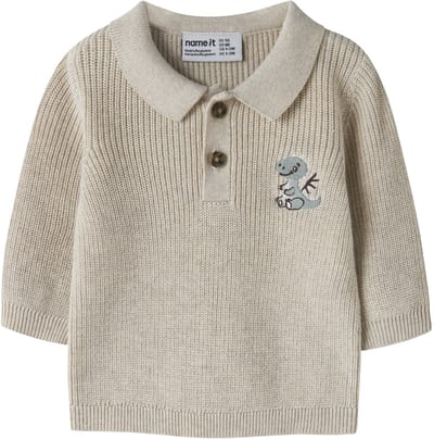 NAME IT - NBMKOLLA LS KNIT POLO - Baby - Cardigans