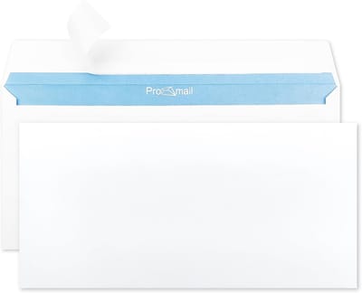 Witte enveloppen DIN Lang (DL) 11 x 22 cm zonder venster - 90g stevig papier