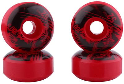 Skateboard Wielen - Cruiser Wielen - Soepel Rijden - Hoge Veerkracht - 52x30mm - Rood