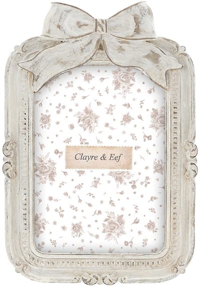 Clayre & Eef Fotolijst Wit Kunststof