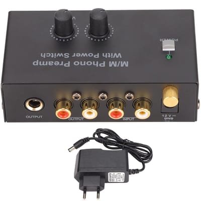 Dailygoody - Phono-voorversterker - Audio-voorversterker - Uitstekende geluidskwaliteit - Compact formaat - Geschikt voor platenspelers - Ideaal voor