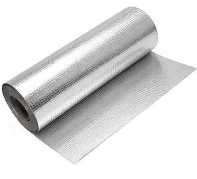 Dailygoods - Gealuminiseerde hittebeschermingsmat, zelfklevende kleefrug, aluminium glasvezel, isolatiefolie, verwarming, blad voor slang en automatisch gebruik (30 x 100 cm)