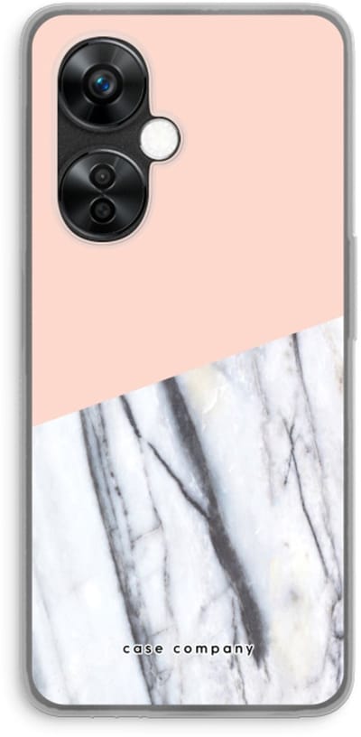 Case Company® - Hoesje geschikt voor OnePlus Nord CE 3 Lite hoesje - A touch of peach - Soft Cover Telefoonhoesje - Bescherming aan alle Kanten en Schermrand