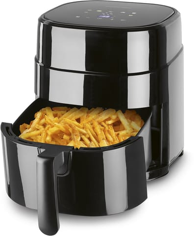 GourmetMaxx 16538 Airfryer 4.5 l Anti-aanbaklaag, BPA-vrij, CoolTouch-behuizing, Digitale timer, Grillfunctie, Heteluch