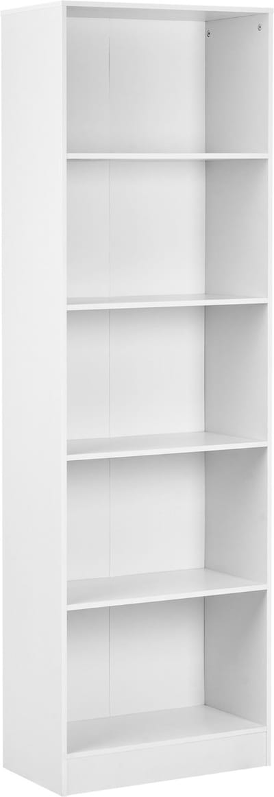 WINNIPEG - Boekenkast 5 planken - Wit - Vezelplaat