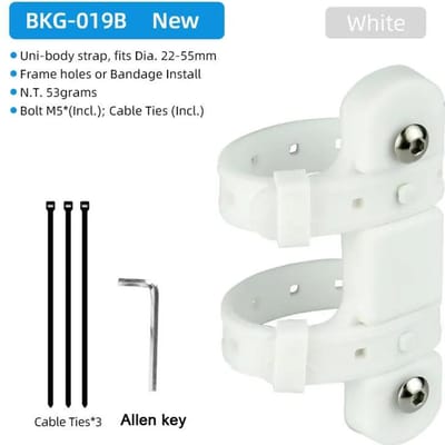 Fiets Waterfleshouder Adapter 5 Kleuren Siliconen Flessenhouder Riem Zadelpen Vork Frame Multi Locatie Montage Fietsonderdelen
