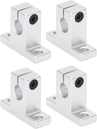 4 Stuks Lineaire Beweging Rail Klemmen voor 10mm Diameter Schacht, Precisie Rotatie en Laag Wrijvingsteun