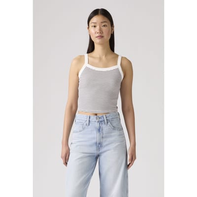 Levi's Essential Sporty Ribbed Tank Top Black Taglia: L | Canottiere Outlet | Donna | Nero