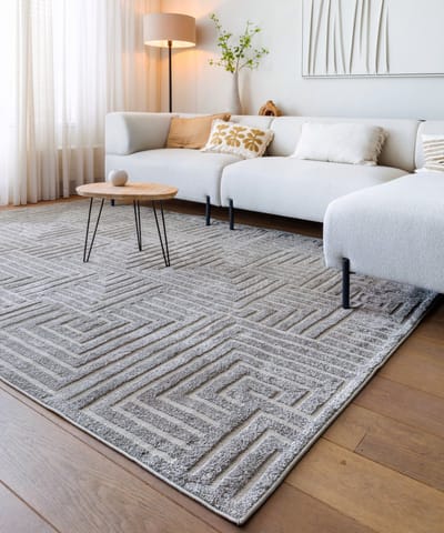 Scandinavisch vloerkleed - Contour Gem grijs 120x170