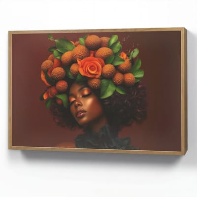 Wandlamp 90x60 cm - Oplaadbaar - Vrouw - lychee - exotisch - Wandlampen binnen woonkamer - Slaapkamer lamp - Decoratieve nachtlamp - Vloerlamp draadloos